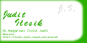 judit ilcsik business card